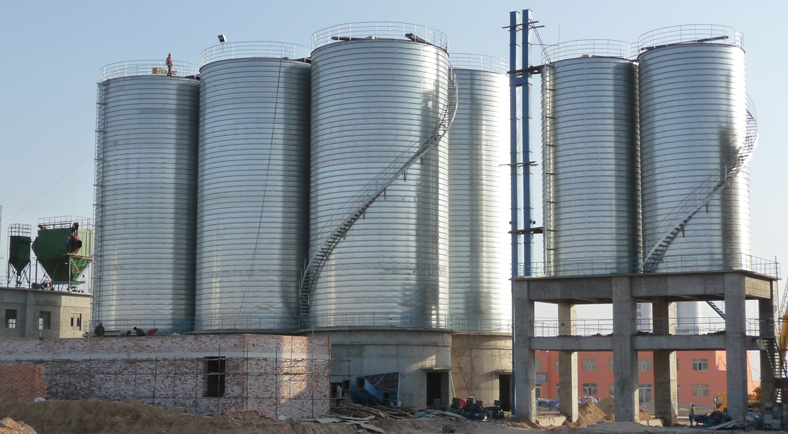 chemical storage silo