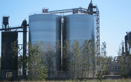 1000 tons lime powder storage silo in Ghana