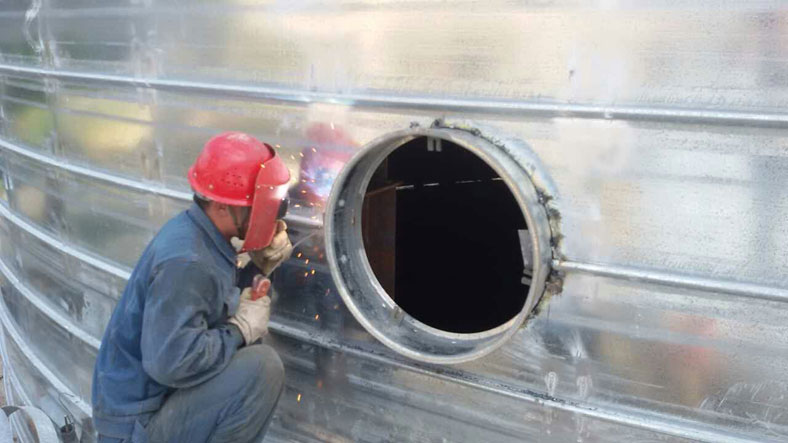 maintenance of steel silo