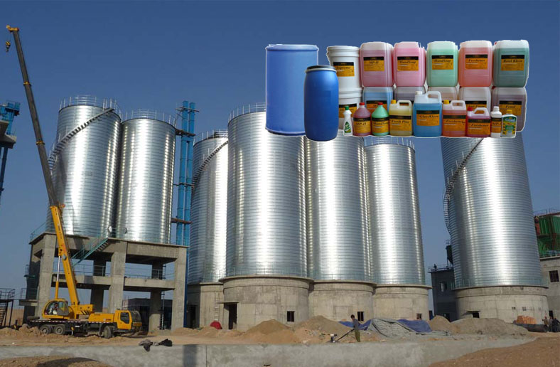 chemical storage silo